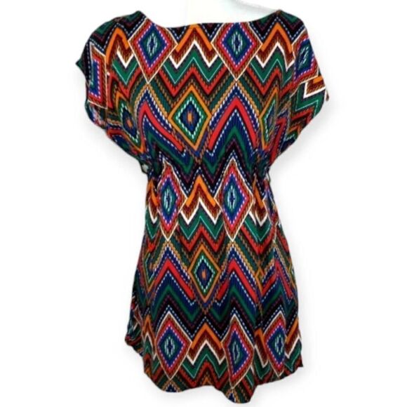 FOREVER 21 MULTICOLOR MINI DRESS SZ.S EUC. - Picture 1 of 8